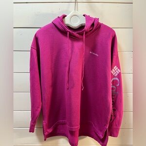 COLUMBIA Pink Hooded Sweatshirt size 1X
